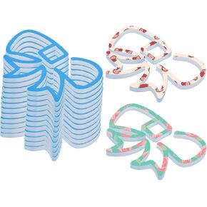 12pcs Sublimation Blanks Acrylic Paper Clips, 3.15x2.36in Large Coquette Bow Design Personalized Sublimation Jumbo Paperclips for Crafts Gifts Office School Home Use