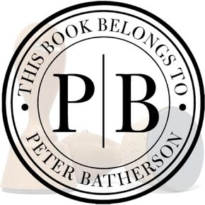 From The Library of, Book Stamp, Personalized Teacher, Custom Library, Monogram Self-Inking, Design Stamps