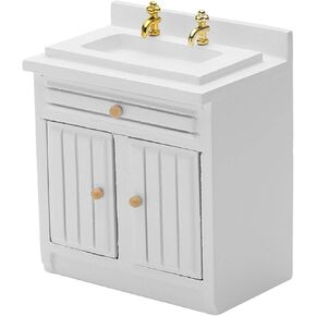 1/12 Dollhouse Miniature Modern Furniture Wooden Kitchen Sink