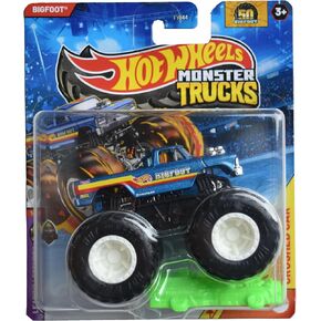 Hot Wheels Monster Trucks Bigfoot, Leading Legends 5/7 Includes Crushed car