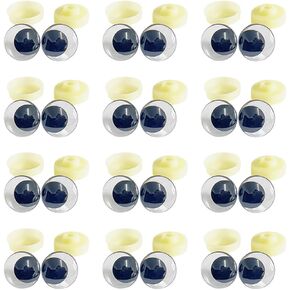 GSHLLO 20 Pcs Moon Crochet Safety Eyes Clear Plastic Safety Eyes Plush Stuffed Animal Eye Cute Craft Doll Eye DIY Doll Making Supplies with 20 Pcs Washers for Bear Puppet 30mm