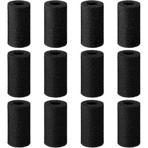 12Pack Pre-filter Sponge for Aquarium Sponge Filter Aquarium Foam Rolls Shrimp Fry Fish Tank Filters 0.8" Intake Replacement Filters Sponges for Small Fish Shrimp Fry Fishes Tank Covers Accessories