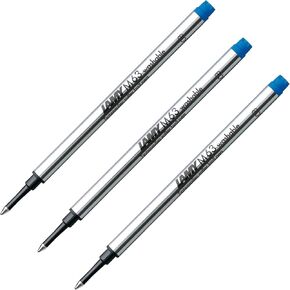 Lamy M63 Rollerball Refill Blue (Pack of 3) and Wipe