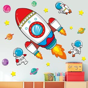 55In Large Outer Space Bulletin Board Set Rocket Ship Cutout Classroom Decorations for Teachers Astronaut Planet Cutouts Galaxy Back to School Supplies Welcome Sign for Preschool Chalkboard Door Decor