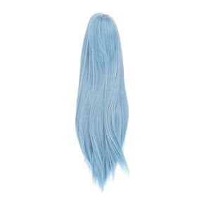 Patikil 17 '' Doll Long Hair Doll ، إكسسوارات شعر شوكة من الحرير الناعم من 22-23 سم محيط يدويًا ، اللون الأزرق الرمادي الفاتح