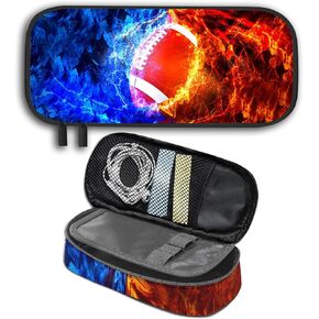 حالة قلم رصاص FOX للأطفال - حقيبة قلم مزدوجة السوستة ذات السعة الكبيرة مع مقصورات ، ومنظم اللوازم المدرسية للبنين والبنات ، مثالية لمكتب الطلاب ، والعودة إلى فكرة الهدية المدرسية in Kuwait