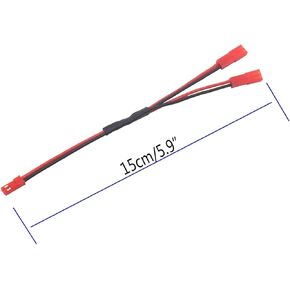 RC Servo ESC JST Y Splitter 1 Male to 2 Female JST Plug- Run 2 Accessories Like Fans and led Lights vxl esc Splitter