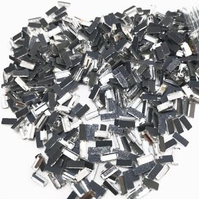 Finstone Rhinestones hotfix,Iron on Rhinestones (Crystal,Rectangle 2.5 x 7 mm,1000 pcs/pkg)