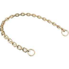 uxcell Mini Purse Chain Length 15.7inch, Nickel Plated Metal Flat Chain Strap for Shoulder Wallet Handbag Clutch Replacement Strap, Silver