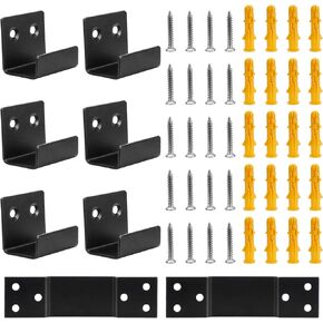 Movable Mirror Clips for Wall Mounting, Stainless Steel Heavy Mirror Hangers Mirror Hanging Hardware Kit, Picture Frame Wall Mount Bracket Holder, 6Pack (23mm/0.91" Width)