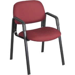 Safco 3453BG 3460 Series Straight-Leg Guest Chair, Burgundy Fabric