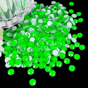 Flatback Glass Rhinestones,Bedazzler Gems 1440pcs Non Hotfix Crystal Rhinestones for Nail Charms Crafts Clothes Tumblers,Hot Pink AB Neon,SS20