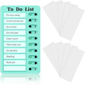 My Chores for Adults Chore Chart to do List Checklist Sliding Routine Chart for Kids Task Board Rv Reminder (Pink)