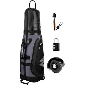 حقيبة سفر للجولف حقائب سفر مبطنة للجولف لشركات الطيران ذات العجلات، حقيبة جولف للسفر من النايلون المقاوم للماء 1680D مع حزمة تخزين وتصميم متين، حقيبة سفر مريحة وقابلة للطي للجولف in Kuwait