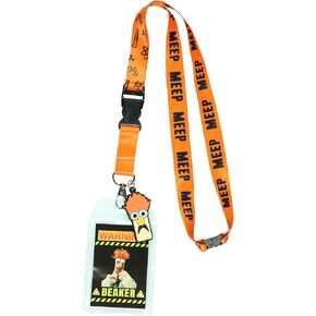 The Muppets Beaker High Clearance Lanyard with Clear ID Badge Holder and 2" Rubber Beaker Charm