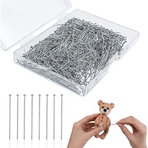 2000 Pcs Fine Straight Satin Pins 26mm Head Pins Dressmaker Pin for Sewing Quilting DIY Jewelry Making Fabric Craft Project