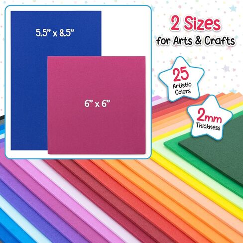 Hygloss Craft Foam Sheets ، Purple 10 Count in Saudi Arabia