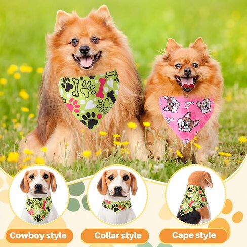 Sanwuta 108 Pcs Summer Bandanas Hawaii Bandanas for Dogs Colorful Bow Ties Pet Bowknot Triangle Pet Scarf Collar Bowtie for Spring Summer Holiday Birthday Grooming Costume Accessories in Saudi Arabia
