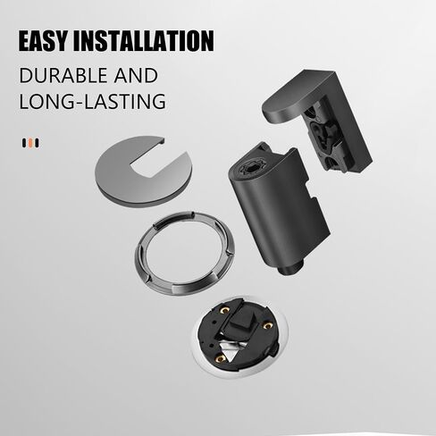 Windproof Door Stopper, Mechanical Heavy Duty Adjustable Height Door Catch Holder, Keep Door Open, No Drilling or Screw Mounting with Adhesive Pads & Screws, 1Pack, Black in Saudi Arabia