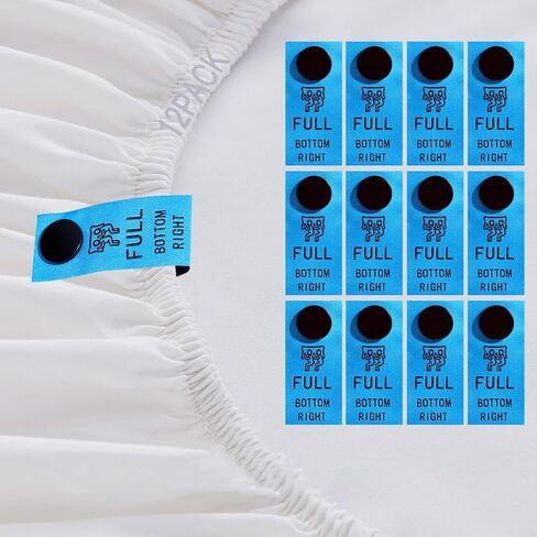 SheetSnaps Twin Bed Sheet Tags – 12-Pack Snap-On Salmon Color Labels – Easy Sheet Orientation & Linen Closet Sorting – Washable, Durable Twin Size Sheet Markers in Saudi Arabia