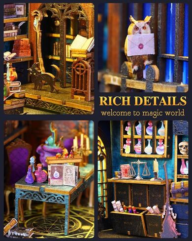 Book Nook Kit Pirate Ship Aden ، DIY Miniature Book Nook Kits للبالغين ، رف الكتب الخشبي ثلاثي الأبعاد ، إدراج مصابيح LED المستشعر ، للرجال المراهقين عائلة in Kuwait