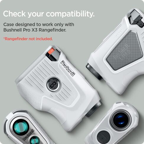 حافظة Spigen Golf Fit Rangefinder من السيليكون مصممة لحافظة Bushnell Pro X3 Rangefinder - رمادي فاتح in Saudi Arabia