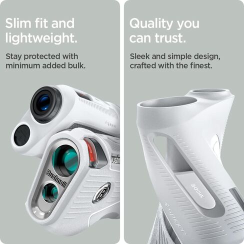 حافظة Spigen Golf Fit Rangefinder من السيليكون مصممة لحافظة Bushnell Pro X3 Rangefinder - رمادي فاتح in Saudi Arabia