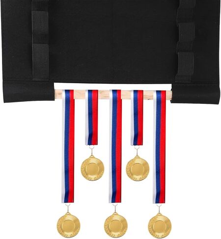 JUXYES Wall Hanging Martial Arts Belts Organizer for 12 Belts, Portable Karate Belt Display Holder with Medals Hanging Stick, Lightweight Hanging Taekwondo Belt Display Holder for Martial Arts Learner in Kuwait
