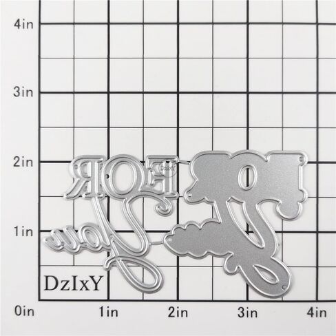 DzIxY Shadow English Words Metal Cutting Dies for Card Making Kit Embossing Paper Die Cuts Sets Scrapbooking Machine Stencils Storage Pockets Supplies in Saudi Arabia