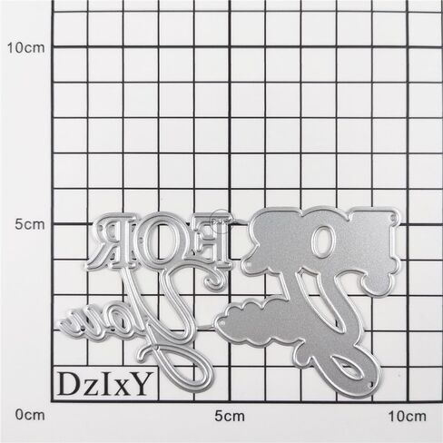 DzIxY Shadow English Words Metal Cutting Dies for Card Making Kit Embossing Paper Die Cuts Sets Scrapbooking Machine Stencils Storage Pockets Supplies in Saudi Arabia