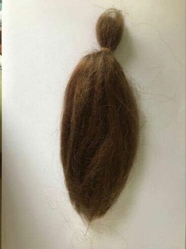 Mohair for Reborn Dolls Brown Mohair واقعية LifeLike دمية DIY الملحقات 10G 20 سم لصالح واحد من جديد طفل دمية طفل صغير الجذور (البني الداكن المستقيم) in Kuwait