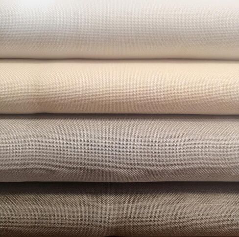 Zweigart 25ct Dublin 100% Linen evenweave for Embroidery | 18x27 inches | Linen Fabric for Counted Cross Stitch (Antique White 101) in Kuwait