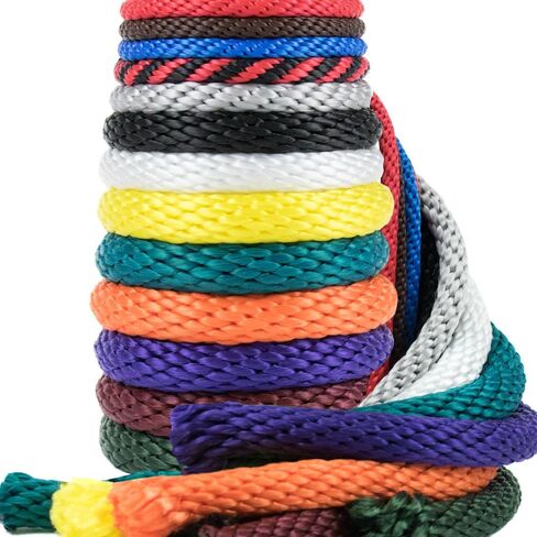 Paracord Planet Solid Braid Utility Rope - كل الغرض من الحبل الصلب MFP Derby - الرياضة والترفيه ، الحرف ، المناظر الطبيعية ، الحيوانات الأليفة ، الديكور - الولايات المتحدة مصنوعة (أزرق ، 1/2 بوصة × 50 قدمًا) in Kuwait