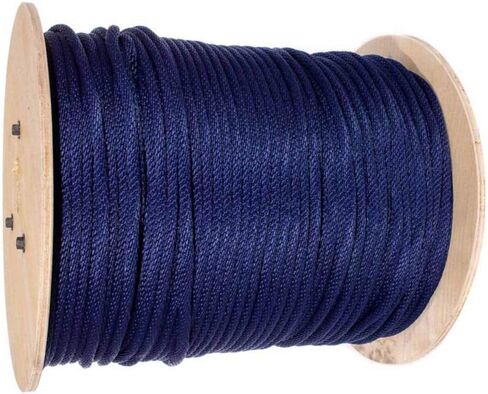 Paracord Planet Solid Braid Utility Rope - كل الغرض من الحبل الصلب MFP Derby - الرياضة والترفيه ، الحرف ، المناظر الطبيعية ، الحيوانات الأليفة ، الديكور - الولايات المتحدة مصنوعة (أزرق ، 1/2 بوصة × 50 قدمًا) in Kuwait