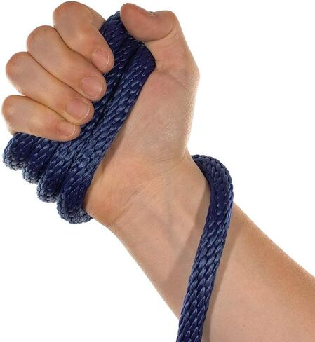 Paracord Planet Solid Braid Utility Rope - كل الغرض من الحبل الصلب MFP Derby - الرياضة والترفيه ، الحرف ، المناظر الطبيعية ، الحيوانات الأليفة ، الديكور - الولايات المتحدة مصنوعة (أزرق ، 1/2 بوصة × 50 قدمًا) in Kuwait