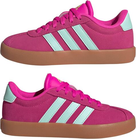 adidas Vl Court 3.0 Lace-Up Sneaker, Pink Fusion/White/Grey, 6 US Unisex Big Kid in Saudi Arabia