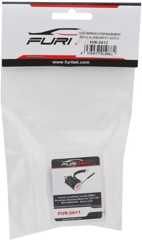 Furitek LumaPower w/LED Brushless Sensored Motor for 1/24 1/28 Mini-Z/MiniDrift Fits Furitek Microboost ESC - Mini RC Drift Car, Racing Car Electronics (Black - 5500kv (FUR-2611)) in Saudi Arabia