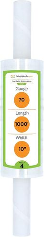 PSBM Stretch Wrap with Handles, 4 Pack, 20 Inch x 1000 Feet, 80 Gauge, Clear Plastic Cling with Extended Core Handles Built in in Saudi Arabia