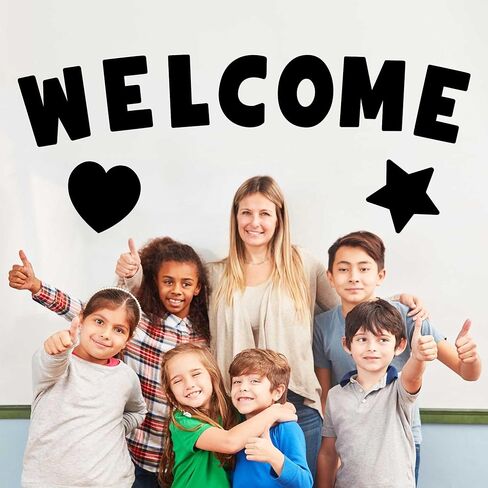 20 ورقة رسائل لوحة رسائل 4 بوصة ملصقات رسائل 180 PC ملصقات أبجدية كبيرة فينيل عصا لاصقة على رسائل لالوحة الملصقات Board Board Board Board Craft Home Door Decor (Black) in Kuwait