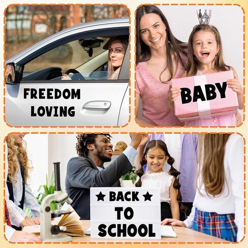 20 ورقة رسائل لوحة رسائل 4 بوصة ملصقات رسائل 180 PC ملصقات أبجدية كبيرة فينيل عصا لاصقة على رسائل لالوحة الملصقات Board Board Board Board Craft Home Door Decor (Black) in Kuwait