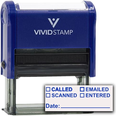 [] Called [] Scanned [] Emailed with Date Line Self-Inking Office Rubber Stamp (Red Ink) - Q-200 in Saudi Arabia