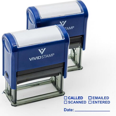 [] Called [] Scanned [] Emailed with Date Line Self-Inking Office Rubber Stamp (Red Ink) - Q-200 in Saudi Arabia