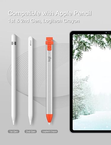 MEKO 6 Pack Replacement Tips for Apple Pencil 1st/2nd Generation,Upgraded Durable Apple Pencil 2nd Generation Tips and 0.72mm Ultra Fine Pen Like Tips for Apple Pen(6Pcs) in Saudi Arabia