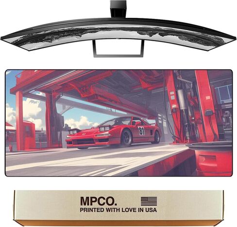 لوحة ماوس ألعاب WFH كبيرة الحجم من Manga Motors Benjis-BMW مكتب كامل (Benjis-BMW، نسيج AeroGlyde (كبير (37 بوصة × 17 بوصة)) in Kuwait