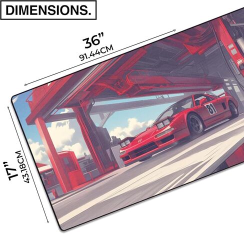 لوحة ماوس ألعاب WFH كبيرة الحجم من Manga Motors Benjis-BMW مكتب كامل (Benjis-BMW، نسيج AeroGlyde (كبير (37 بوصة × 17 بوصة)) in Kuwait