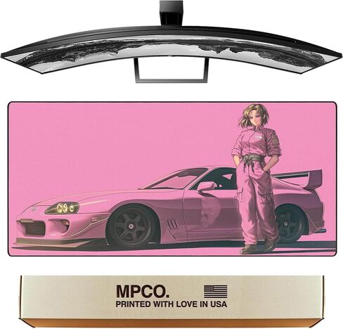 لوحة ماوس ألعاب WFH كبيرة الحجم من Manga Motors Benjis-BMW مكتب كامل (Benjis-BMW، نسيج AeroGlyde (كبير (37 بوصة × 17 بوصة)) in Kuwait