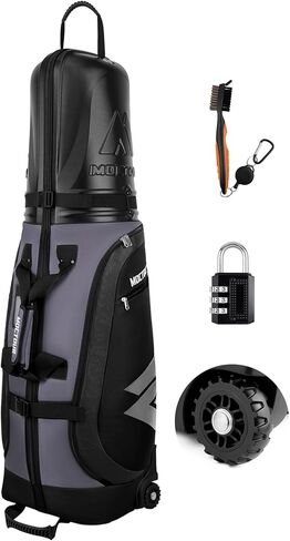 حقيبة سفر للجولف حقائب سفر مبطنة للجولف لشركات الطيران ذات العجلات، حقيبة جولف للسفر من النايلون المقاوم للماء 1680D مع حزمة تخزين وتصميم متين، حقيبة سفر مريحة وقابلة للطي للجولف in Kuwait