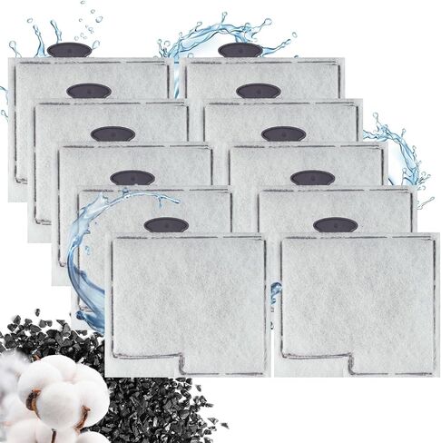 10 Pack Small Filter Cartridges for Aqueon,Small Fish Tank Replacement Filter for Aqueon QuietFlow E Internal Power Filter Size 10 and MiniBow Aquarium Filters Size 1, 2.5 and 5 Gallon in Saudi Arabia