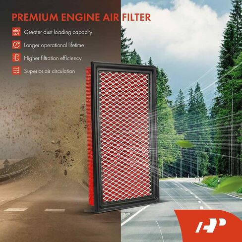 فلتر هواء للمحرك A-Premium متوافق مع موديلات Ford وLincoln وMazda وMercury - Edge(07-14)، Explorer(11-23)، Flex(09-19)، Fusion، Taurus(08-19)، Aviator، MKS (09-16)، MKX، MKZ، 6، CX-9، سابل in Kuwait