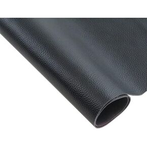 1 SQFT Top Grain Cowhide Black Leather for DIY, Sewing, Crafting, Tooling, Furniture and Upholstery with Embossed Texture – Thickness 1mm and 2-3 oz in Saudi Arabia